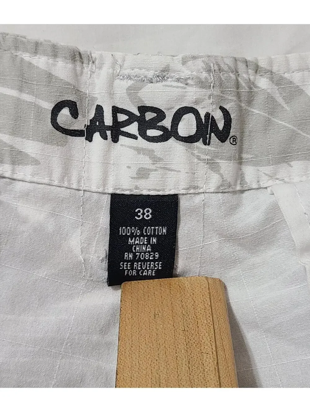 Carbon Board Shorts Mens Sz 38 Medium White Tropical Print Summer Beach Coastal